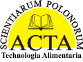 Acta Stientiarum Polonorum Technologia Alimentaria